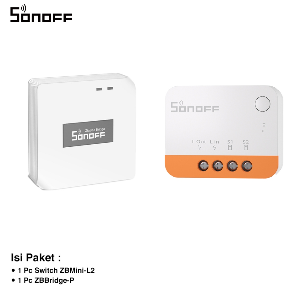 Bundle Sonoff Smart Switch ZBMINIL2 + Sonoff Bridge Zbbridge-P