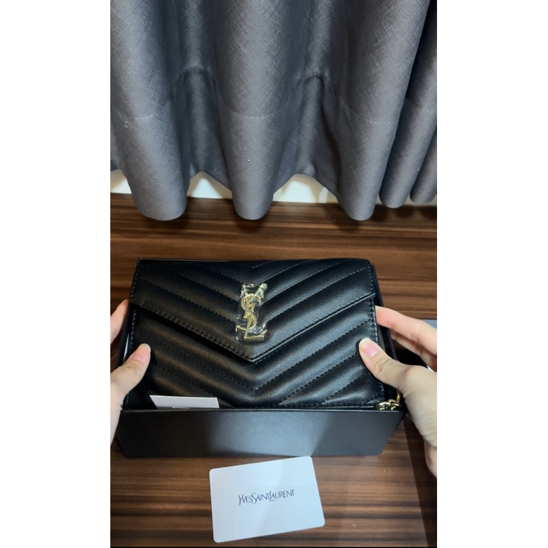 TAS SLEMPANG WANITA FASHION YSL WOC 19CM SHOULDER BAG YSL
