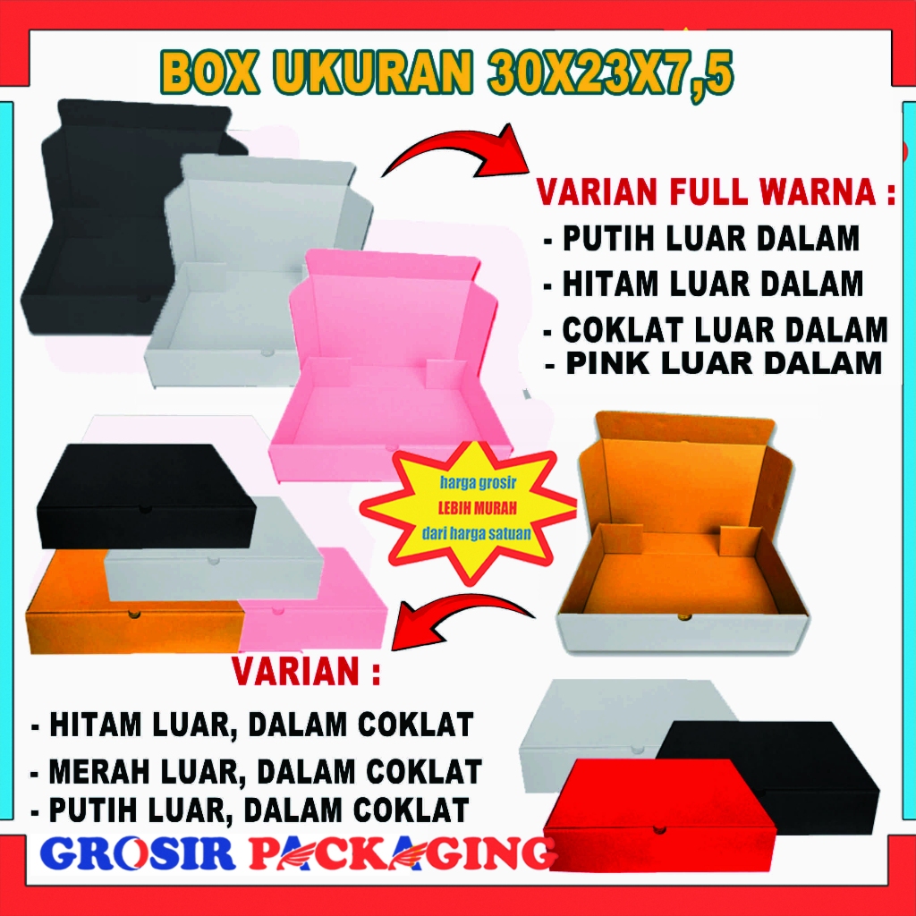 

Box 30x23x7,5cm/Box Hampers/Kardus/Kemasan/Kotak Kado