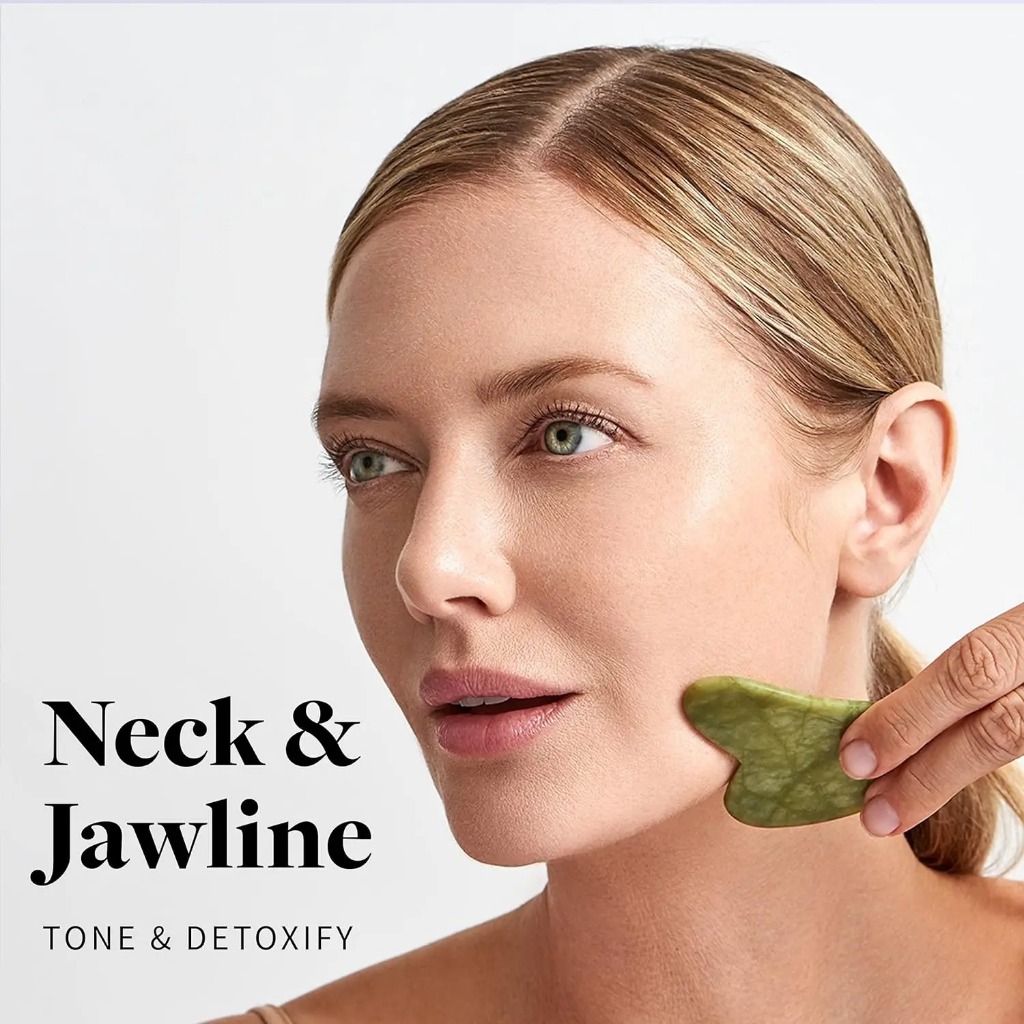 Jade Roller Face Massage Batu Natural Asli