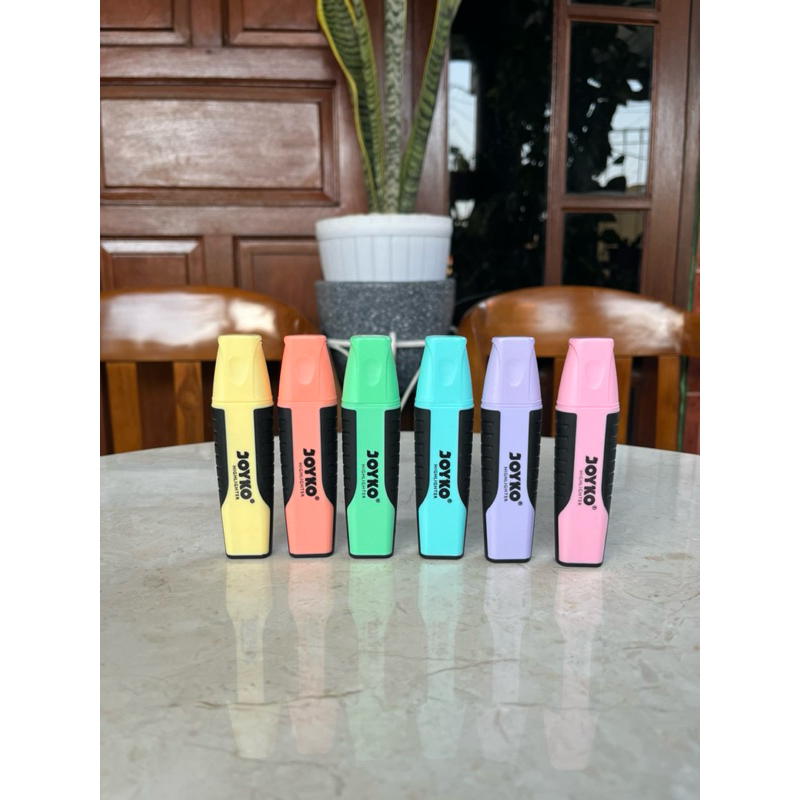 

Highlighter Penanda Berwarna Joyko HL-70 Pastel Color 1 Set 6 Pcs Original