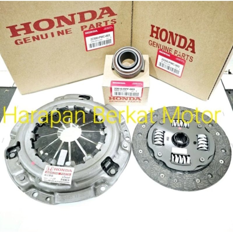 kampas kopling set komplit honda mobilio / brv original
