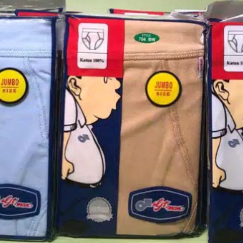 Jangan Ketinggalan order Gtman jumbo 3 Pcs Pakaian Dalam Pria  Celana Dalam Pria  XXL