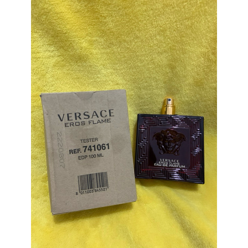 BOTOL PARFUM KOSONG PRE LOVED VERSACE EROS FLAME (TESTER WITH BOX NO CAP)