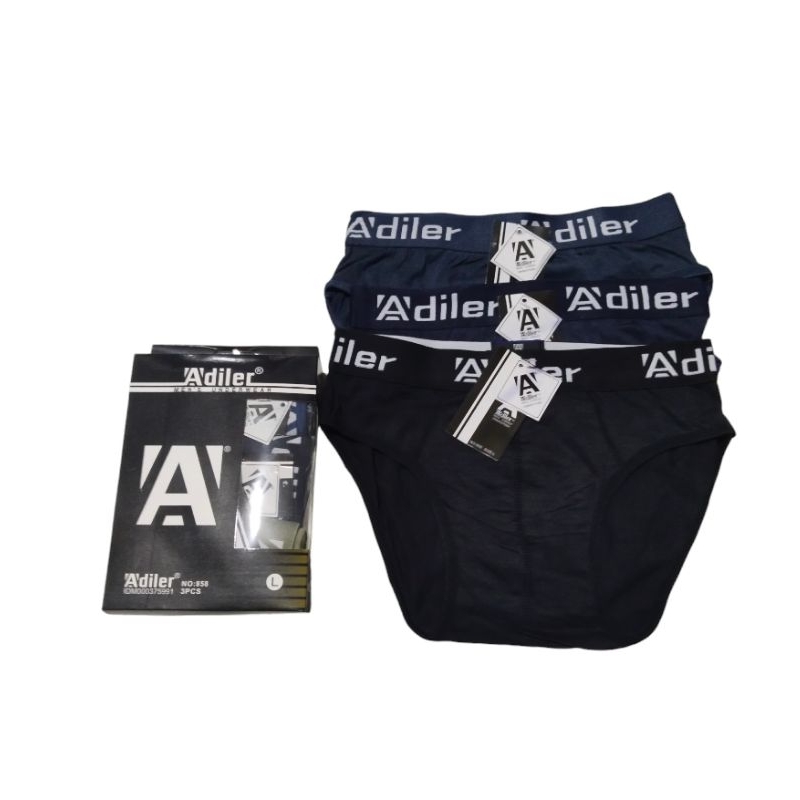 Celana Dalam Cowok/Pria adiler 1box isi 3pcs