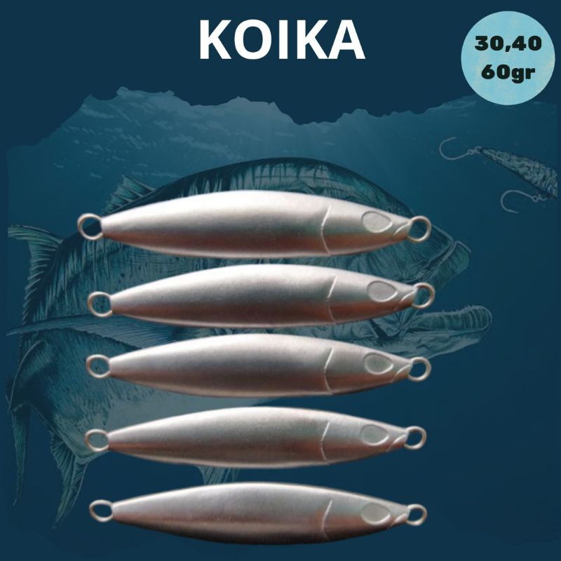 METAL JIG BLANK KOIKA 30,60,80,100,150,200gr