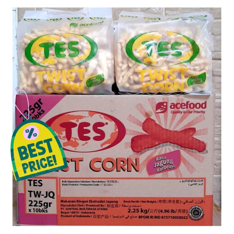 

stik jagung twist corn 1 dus isi 10 pcs@225g