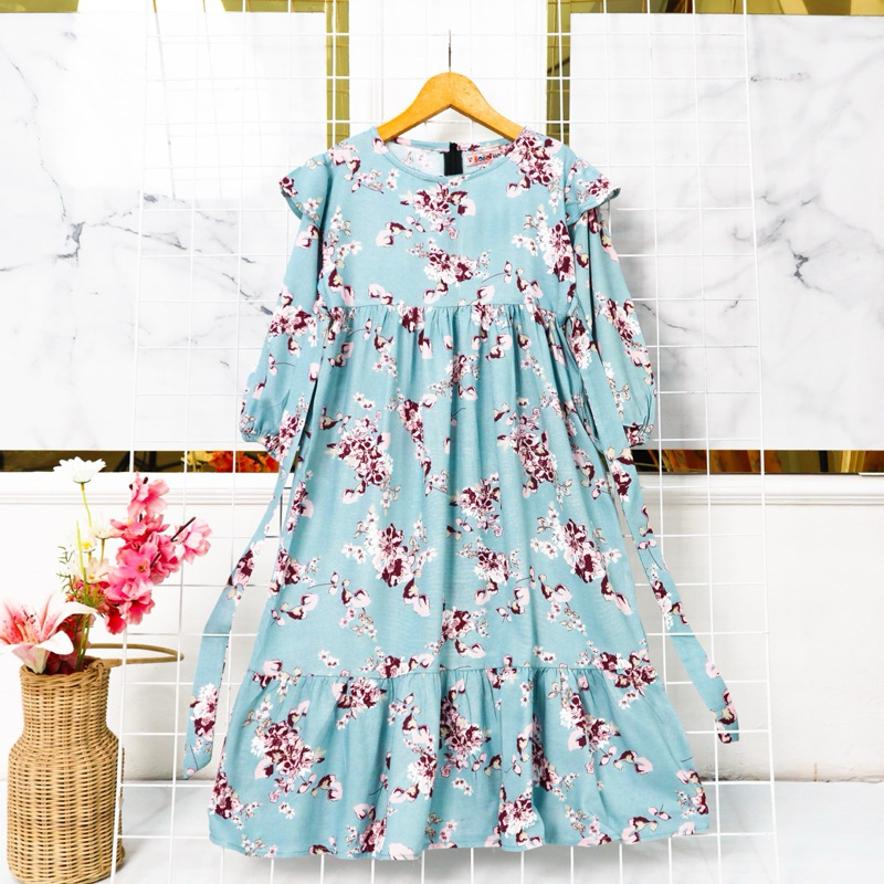 3-8th CLOUDYA GAMIS ANAK PEREMPUAN DRESS ANAK PEREMPUAN BOBO KIDS KHUMAIRA DRESS TUNI HUMAIRA DRESS 