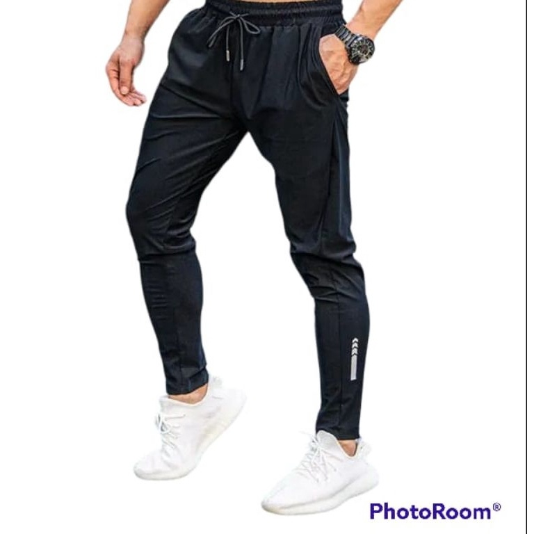 KODE K24U Celana running pria celana training olahraga gym running senam bahan Misty tebal