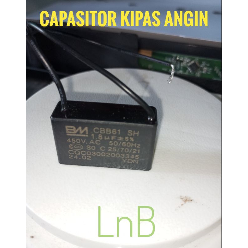 Capasitor kipas angin Bagus Maspion, cosmos, china dll / kapasitor 1,8uf 450v