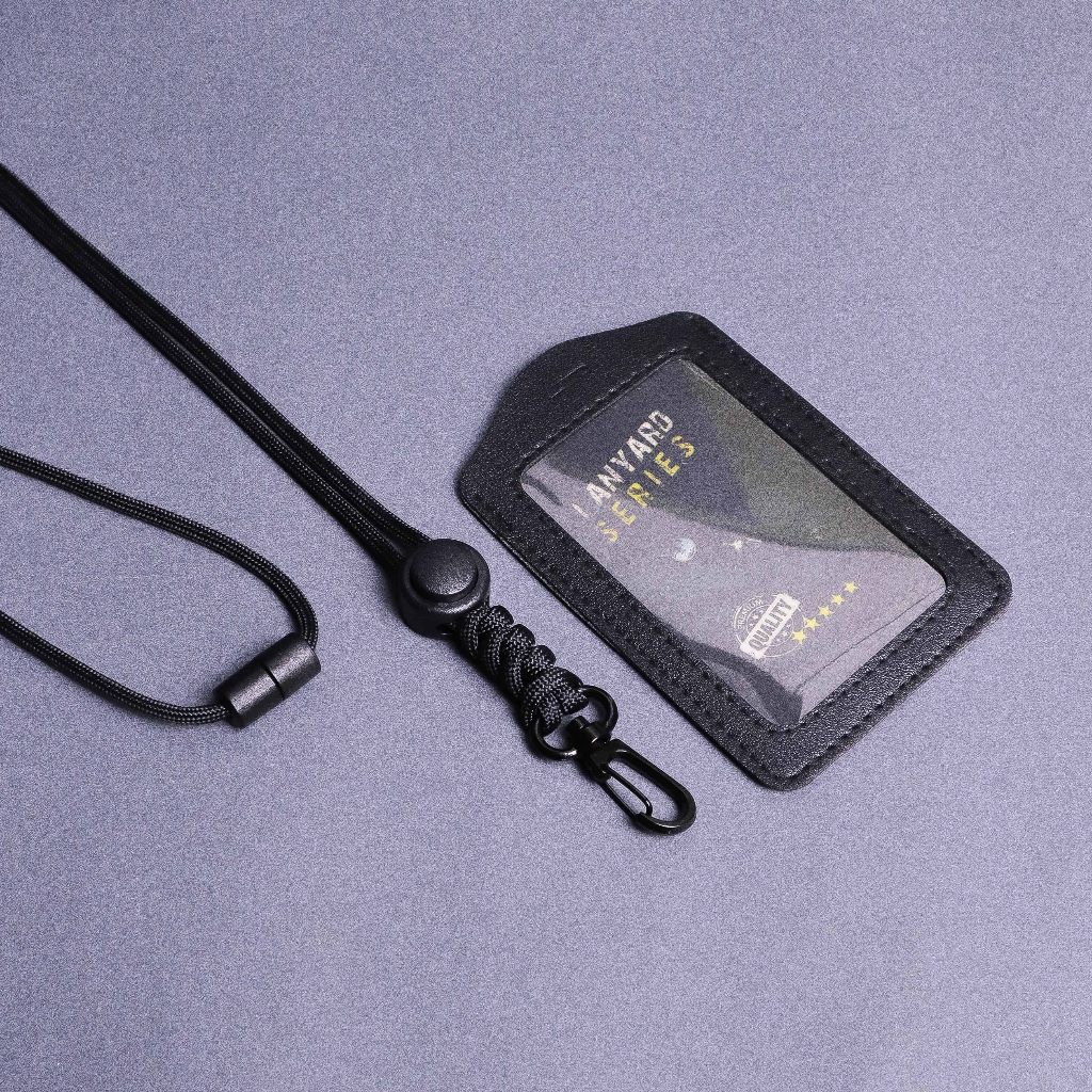 

Lanyard Name Tag Id Card Holder Gantungan Nama Tali Paracord Kalung Tali Hp Snaphook Besi 2 Sisi Bolak Balik Transparan Flip Advenlet