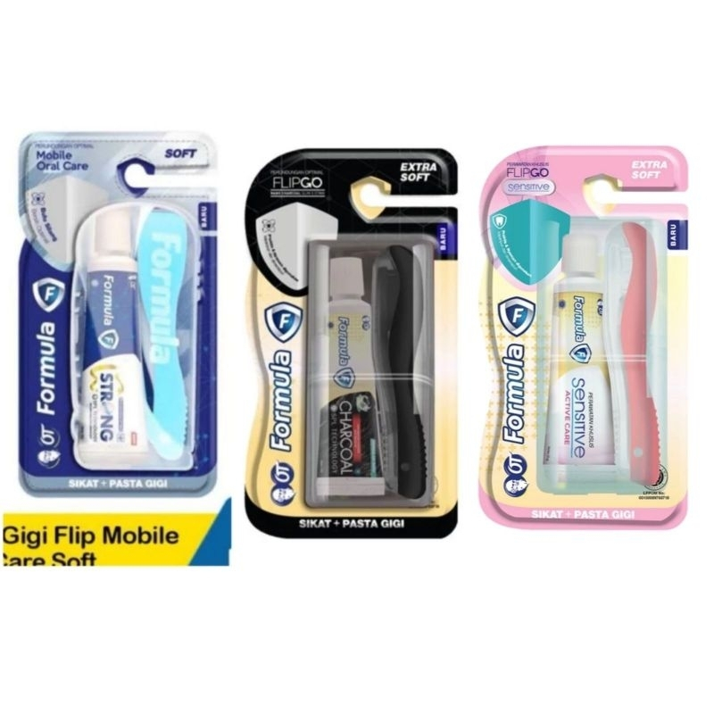 Sikat Gigi Travel Formula Flip - Warna Random