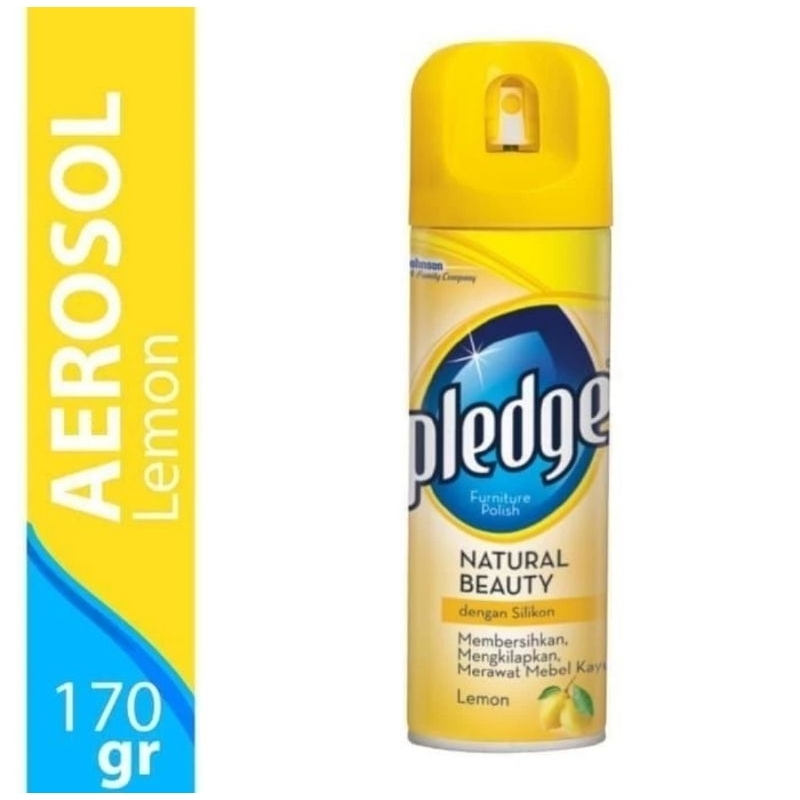 Pledge Aerosol 170gr Furniture Polish Kayu Pembersih Spray Mebel