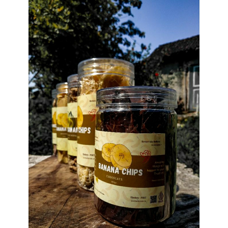 

CHOCOLATE BANANA CHIPS (KERIPIK PISANG COKLAT LUMER)