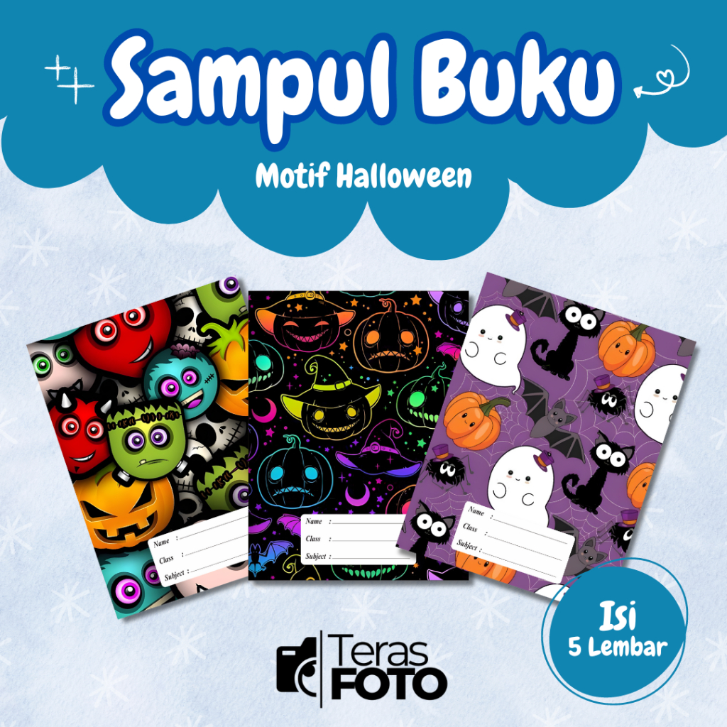 

(Isi 5 Lembar) SAMPUL BUKU MOTIF ESTETIK HALLOWEEN / SAMPUL BUKU TULIS SIDU CAMPUS BIGBOSS / SAMPUL BUKU BOOK COVER A5/B5 / SAMPUL BUKU AESTHETIC