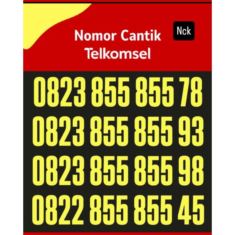 Nomer cantik Telkomsel kartu perdana simpati seri terbaik di kelasnya 885 885.