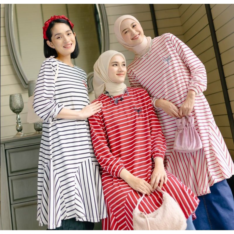 coquette midi by haidee orlin/coquette tunik/coquette midi stripe/coquette shirt by haidee orlin/coq