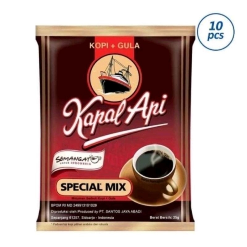 

Kapal Api Special Mix / Kapal Api Gula Aren Renceng Isi 10