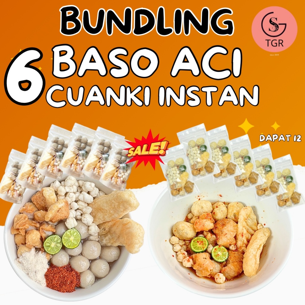 

BUNDLING BASO ACI 6 PCS MIX CUANKI INSTAN 6 PCS HOTPOT INSTAN