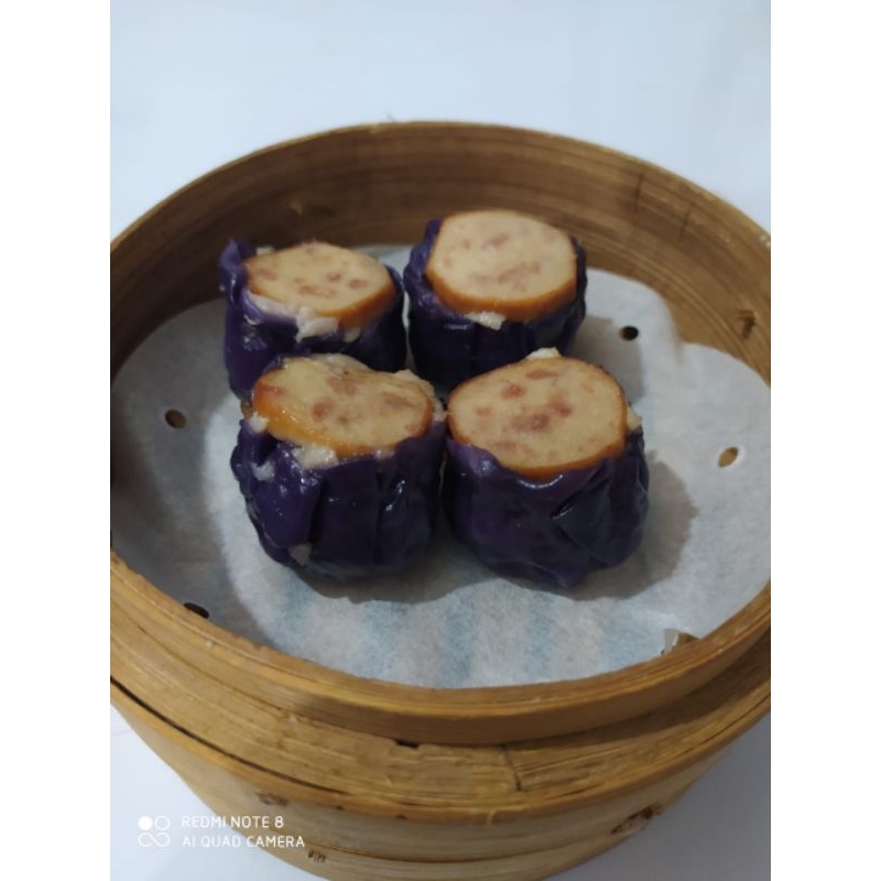 

Shiumay Ayam Sosis kukus/Dimsum Ayam Toping Sosis Frozen Widya Dimsum