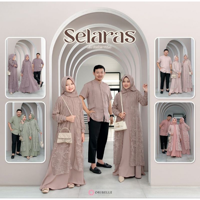 Selaras by oribelle/dress muslim/gamis couple ibu dan anak/gamis keluarga/baju muslim anak remaja /K