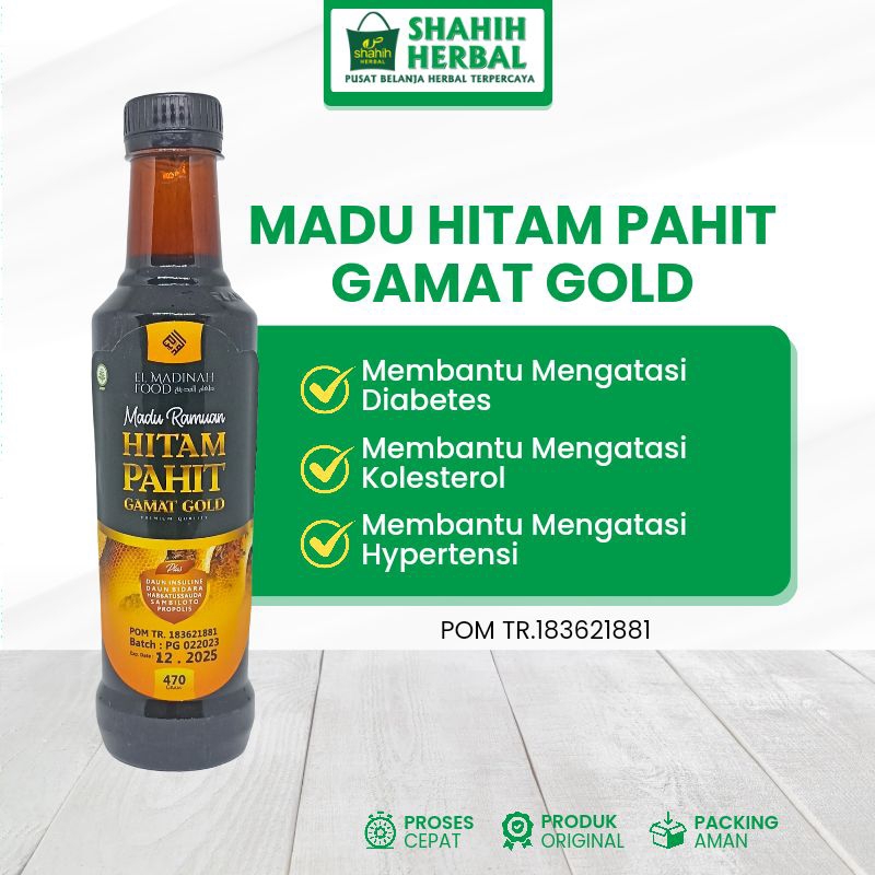 

MADU HITAM PAHIT PLUS GAMAT DAN DAUN INSULIN EL MADINAH FOOD