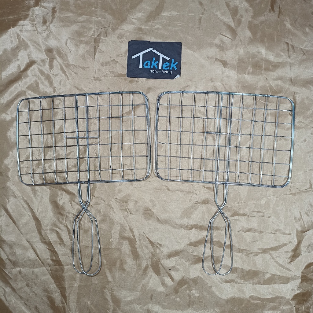 PANGGANGAN BESAR BESI PANGGANG PEMANGGANG BAKARAN AYAM IKAN SOSIS CEPIT