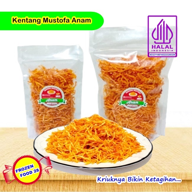 

Anam Mustofa, Kering Kentang Balado Original Pedas Manis Teri Kacang, Snack Cemilan Makanan Ringan