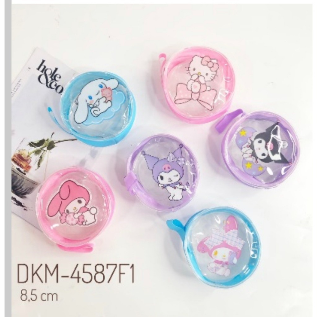 DOMPET KOIN SANRIO / DOMPET SANRIO TRANSPARAN / DOMPET MIKA BENING KARAKTER SANRIO