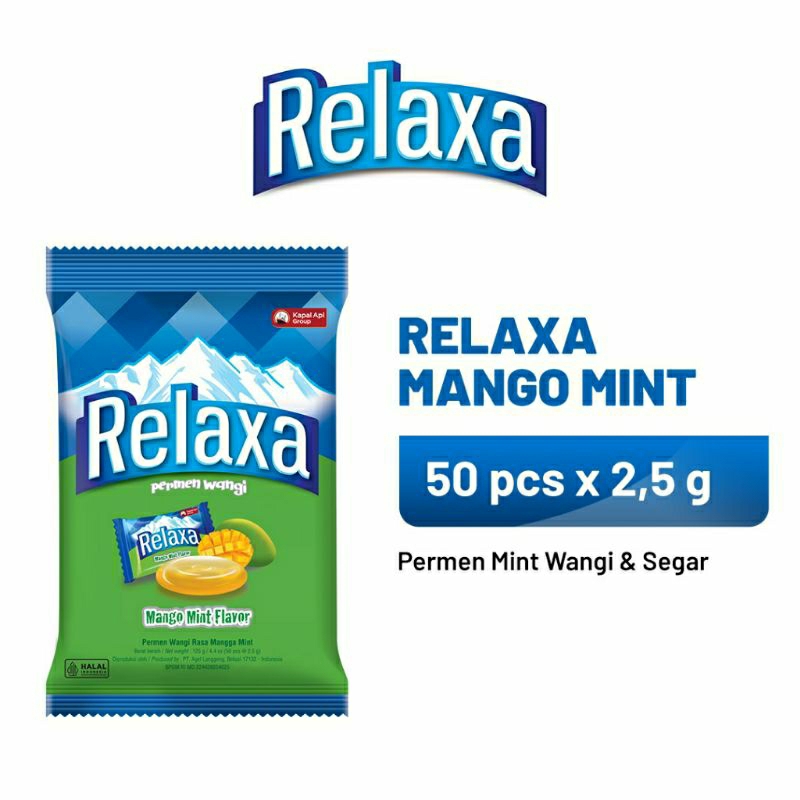 

Relaxa permen wangi mango mint flavor 125g