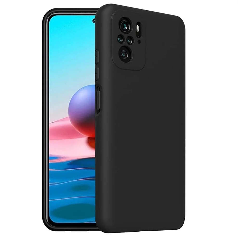 Case Xiaomi Redmi Note 10 / Note 10S Case Softcase Black Matte Case Casing Xiaomi Redmi Note 10 / 10