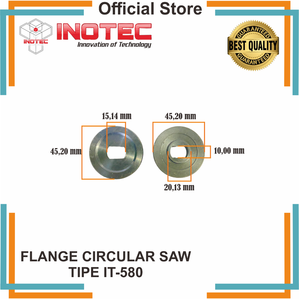 FLANGE / MUR GERGAJI SERKEL / CIRCULAR SAW 580 INOTEC