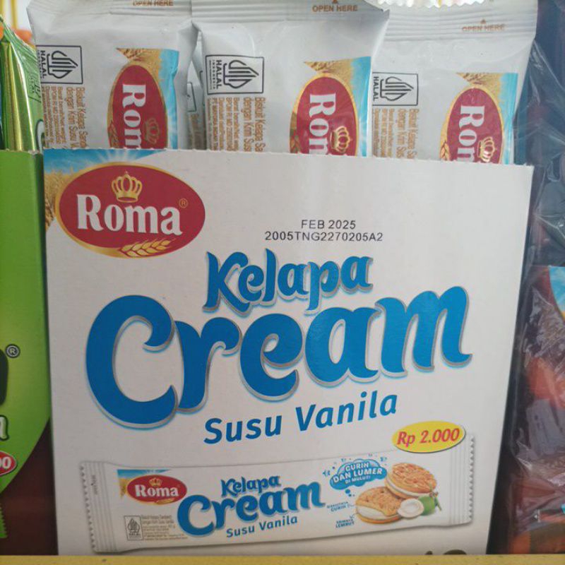 

roma kelapa cream susu vanila