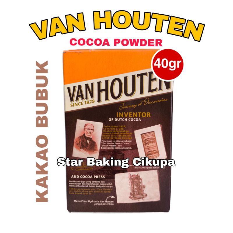 

VAN HOUTEN COCOA POWDER 40gr Kakao Bubuk