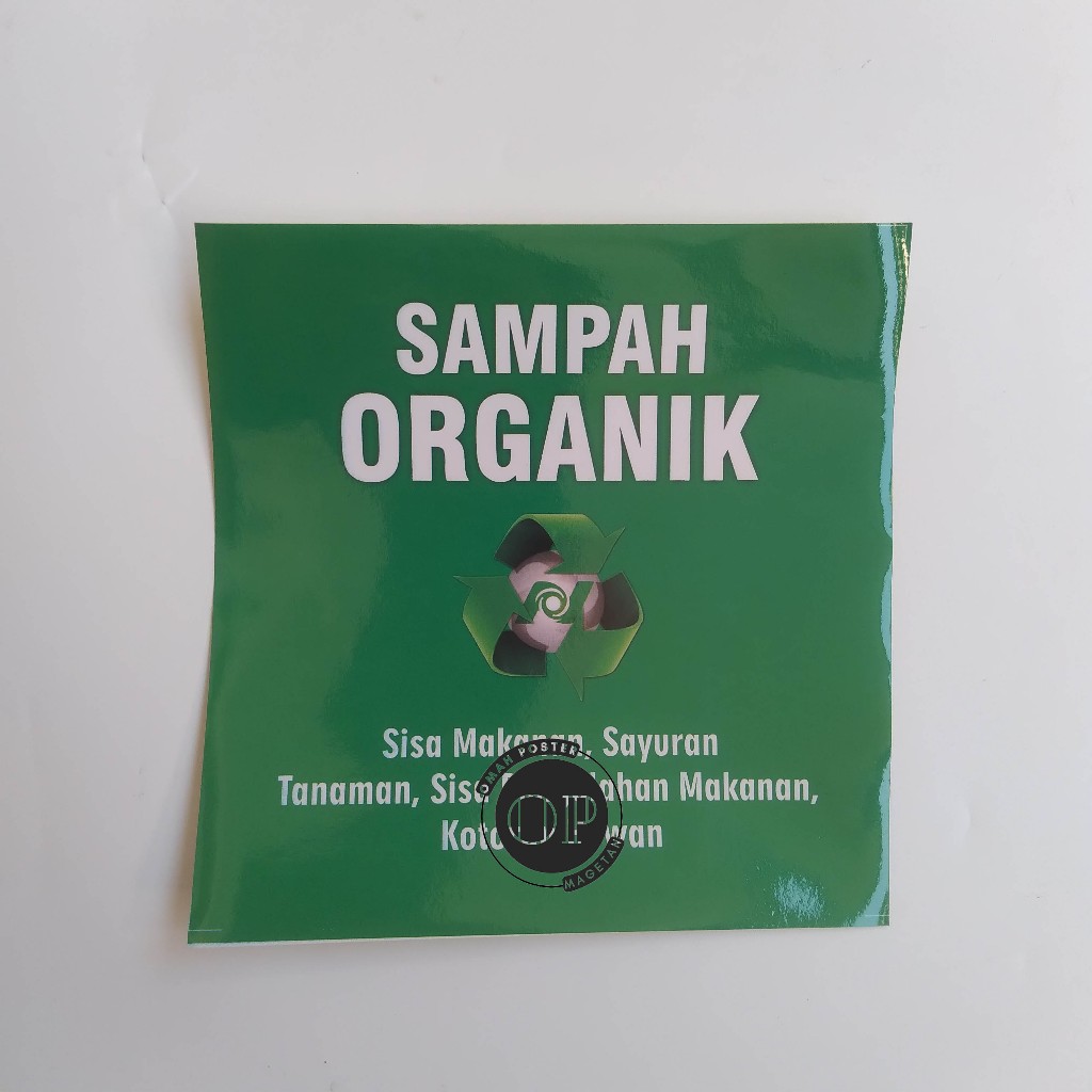 

Stiker Sampah Organik - Label Sampah Organik - Limbah Sampah Organik