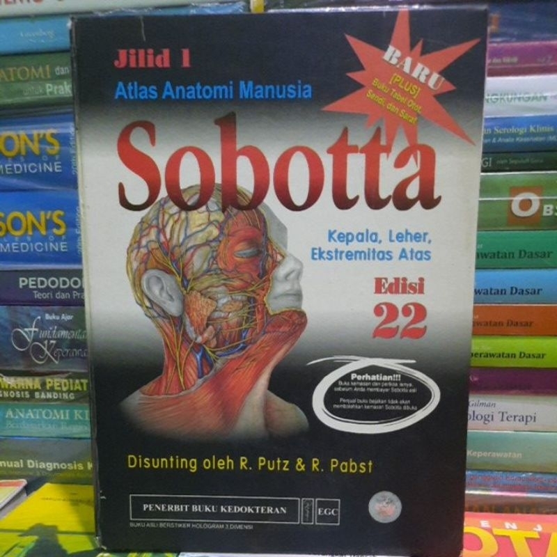 ORIGINAL ATLAS ANATOMI MANUSIA SOBOTTA EDISI 22 JILID 1