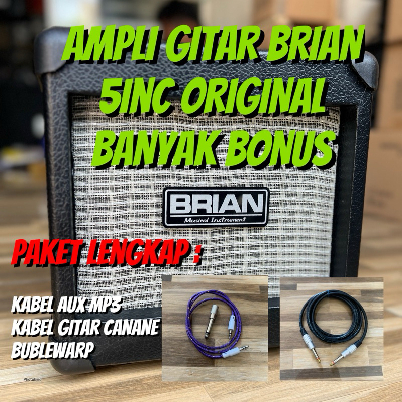 Ampli Gitar 5inc Original - Ampli Gitar 5inc Distorsi - Ampli Gitar Mini Untuk Elektrik dan Akustik