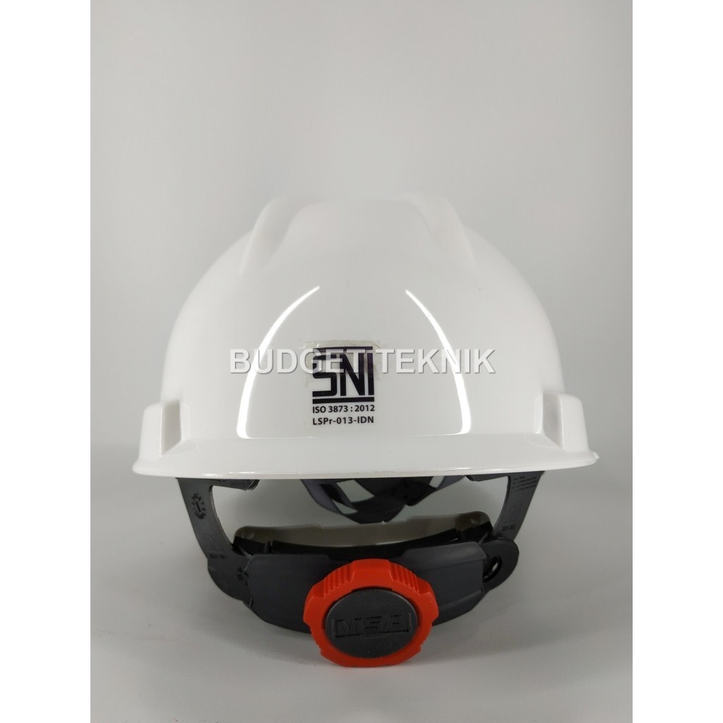Helm Safety Proyek merk MSA Lokal + Fastrack Putar + Tali Dagu