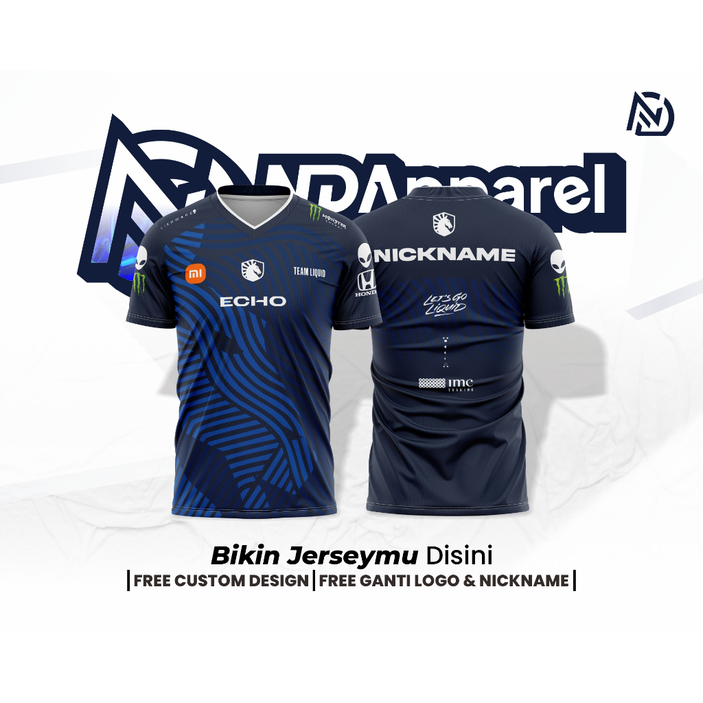 JERSEY BAJU GAMING LIQUID ECHO MPL PH 2024 FULL PRINTING MLBB