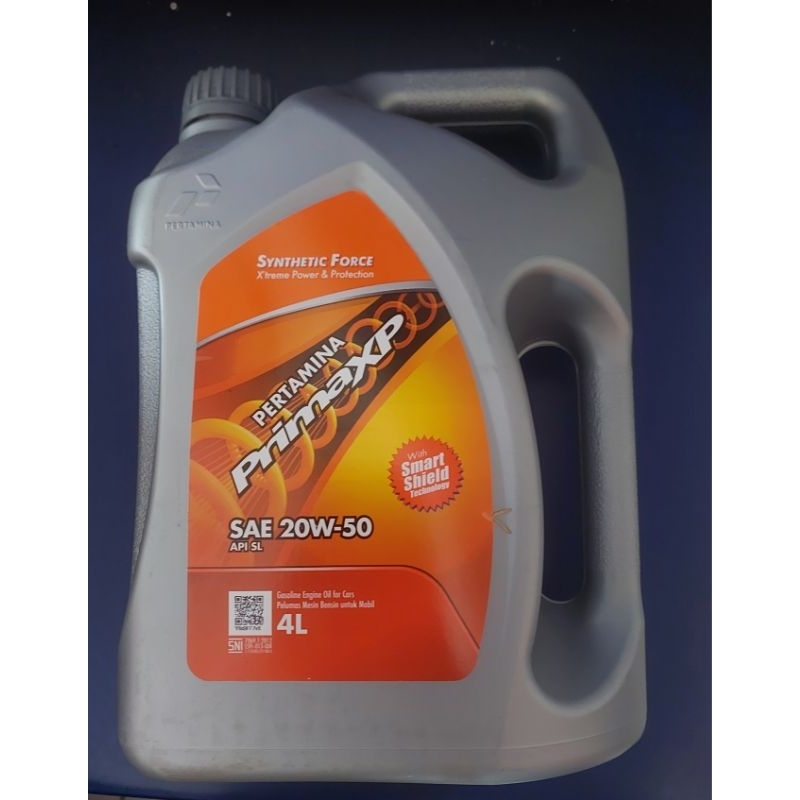 Oli Oil Mesran Prima XP 4T 20w 50 4 Liter Original Pertamina