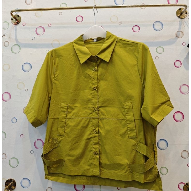 Blouse Lengan Pendek Wanita Bahan Katun Import Premium / Shirt Katun Bangkok Import
