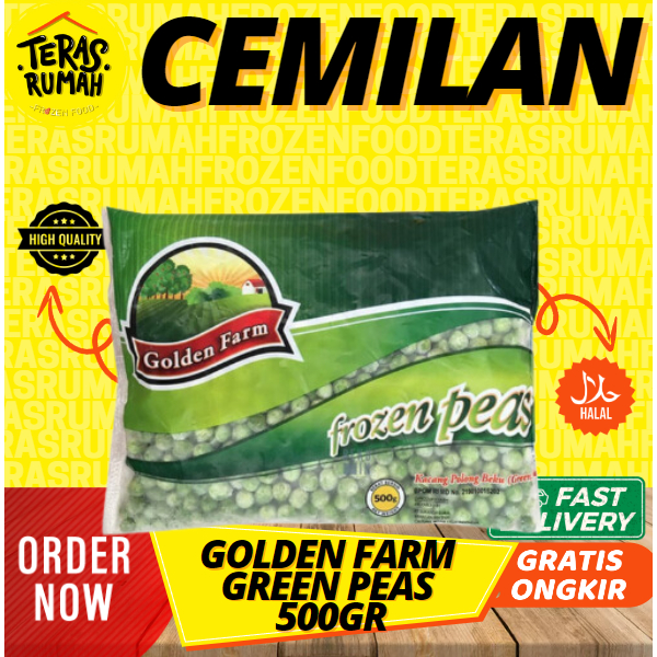 

KHUSUS INSTANT : GOLDEN FARM - KACANG POLONG/GREEN PEAS 500gr
