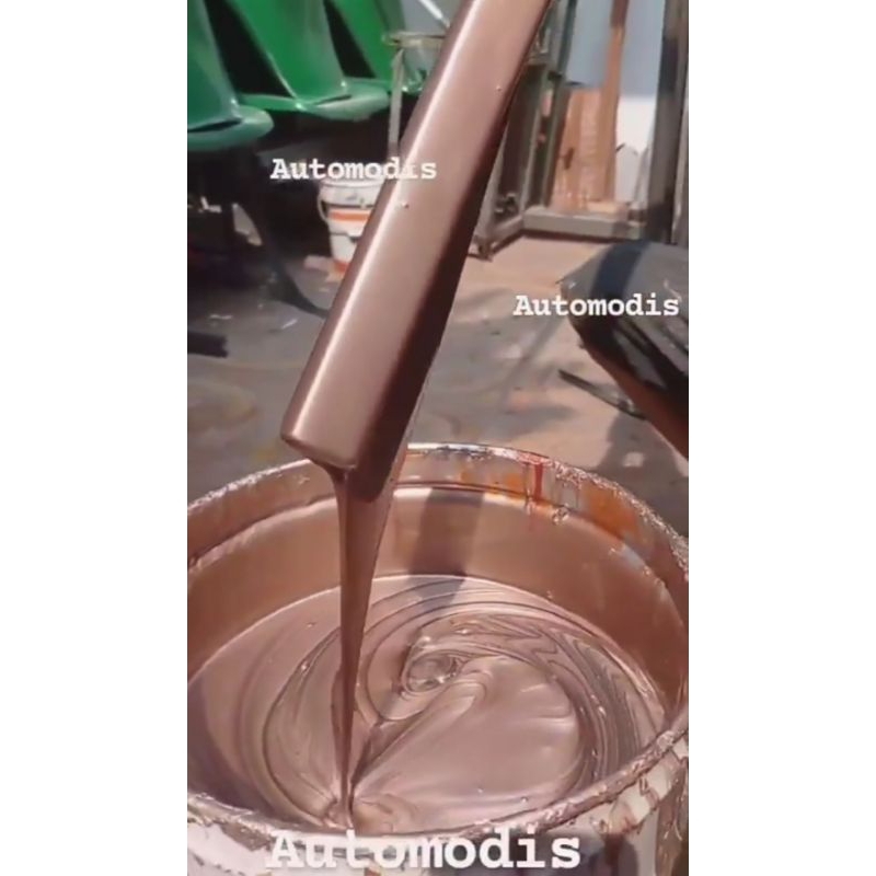 CAT ROSEGOLD PINK METHALIC DUCO CAT BESI KAYU MOBIL JEPANG