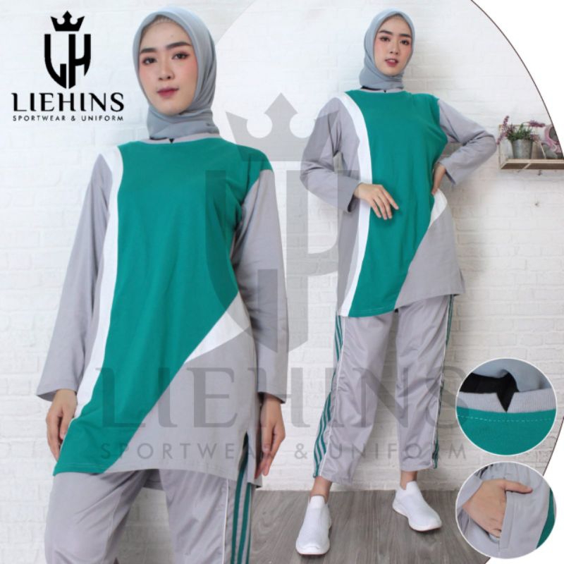 SIAP KIRIM COD, SETELAN OLAHRAGA TUNIK WANITA/SERAGAM OLAHRAGA GURU