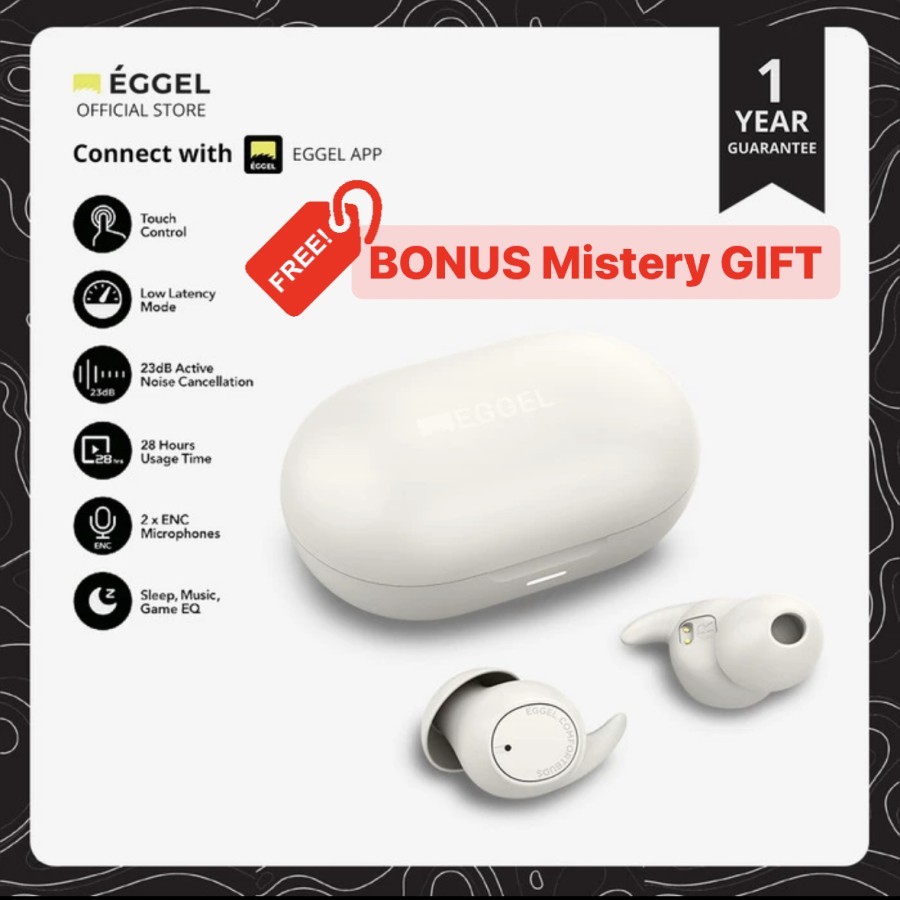 Eggel ComfortBuds Sleep + TWS Bluetooth Earphone True Wireless