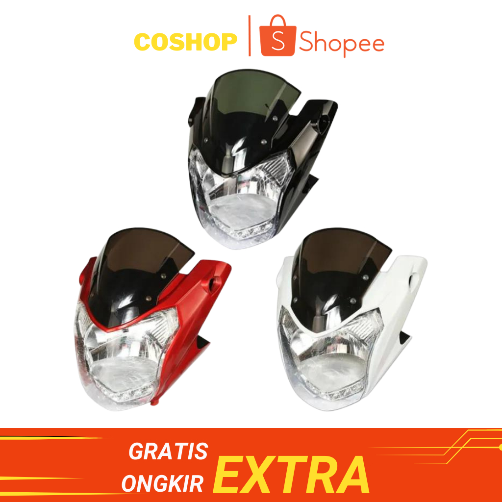 HEADLAMP BATOK KEPALA KEDOK LAMPU DEPAN NEW VIXION NVL VIXION NEW  NVL 2013 - 2014 LIGHTING LED