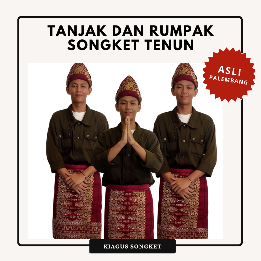 Tanjak dan Rumpak Songket Tenun Asli Khas Palembang - Kiagus Songket