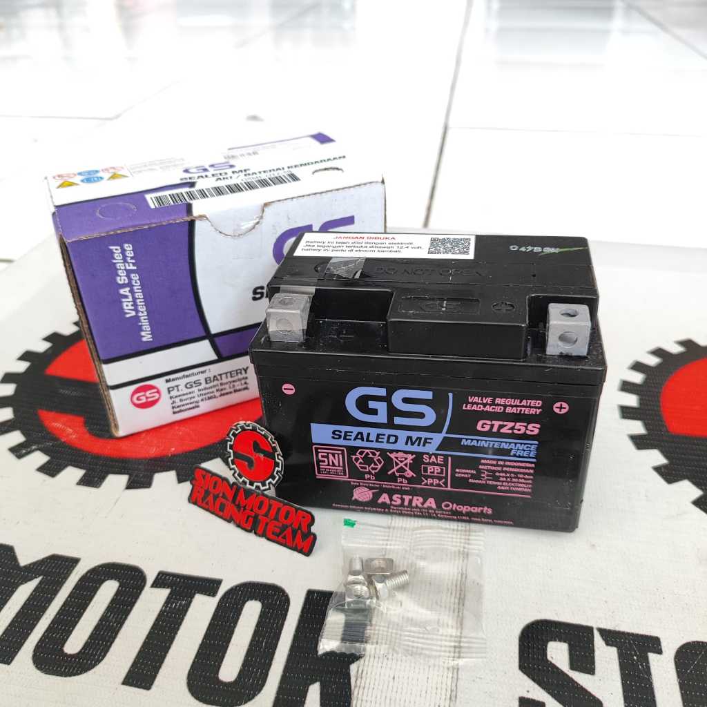Aki Motor GS ASTRA ASLI GTZ5S Honda Vario 110 Lama Old Kering 12V 3.5Ah