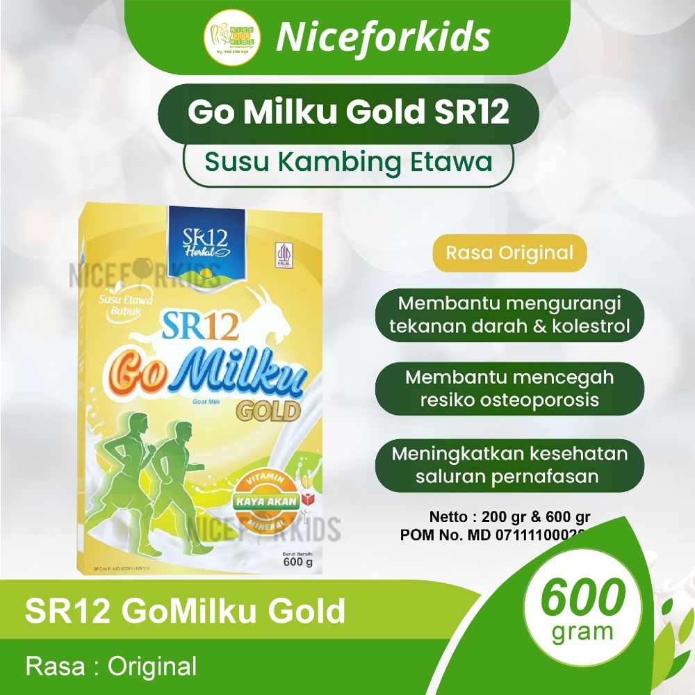 

SR12 GoMilku Go Milku Gold Susu Kambing Etawa Atasi Nyeri Sendi Pegal Linu Kolesterol Tekanan Darah Tinggi