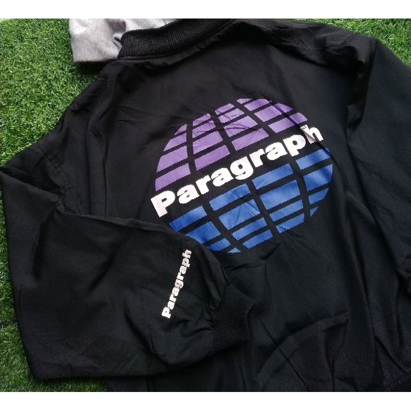 JAKET BOMBER HOODIE BIG LOGO PARAGRAPH BIG SIZE